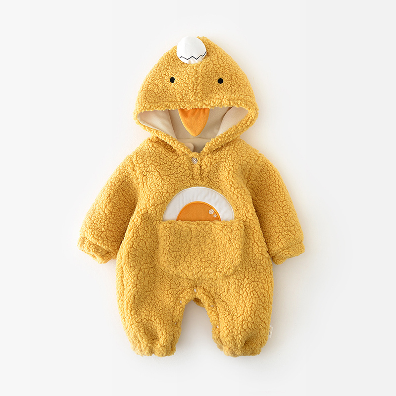 Baby Cute Plush Duck Rainbow Romper