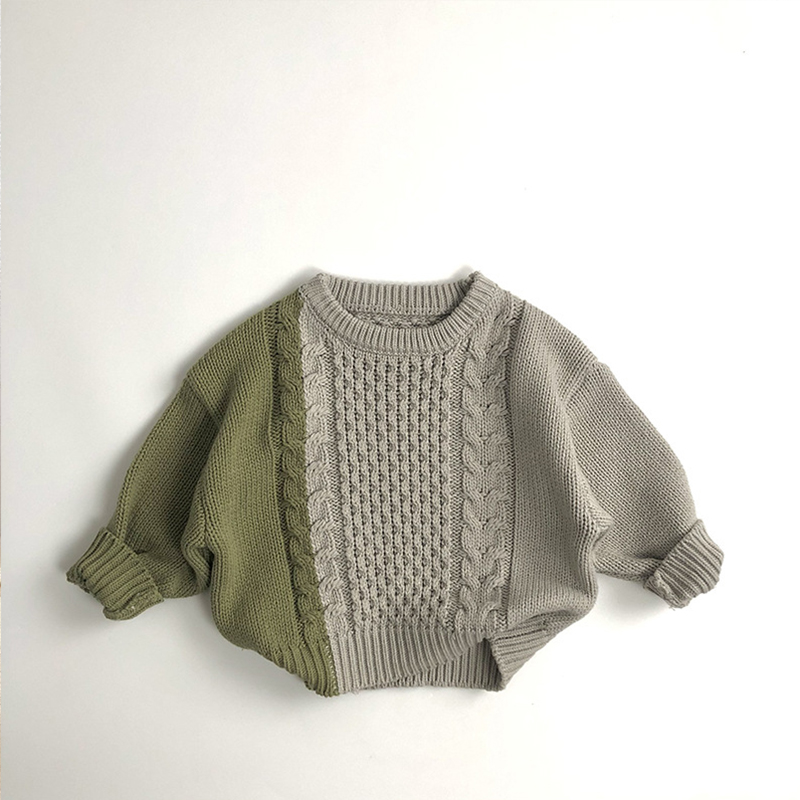 Toddler Twist Color Block Sweater