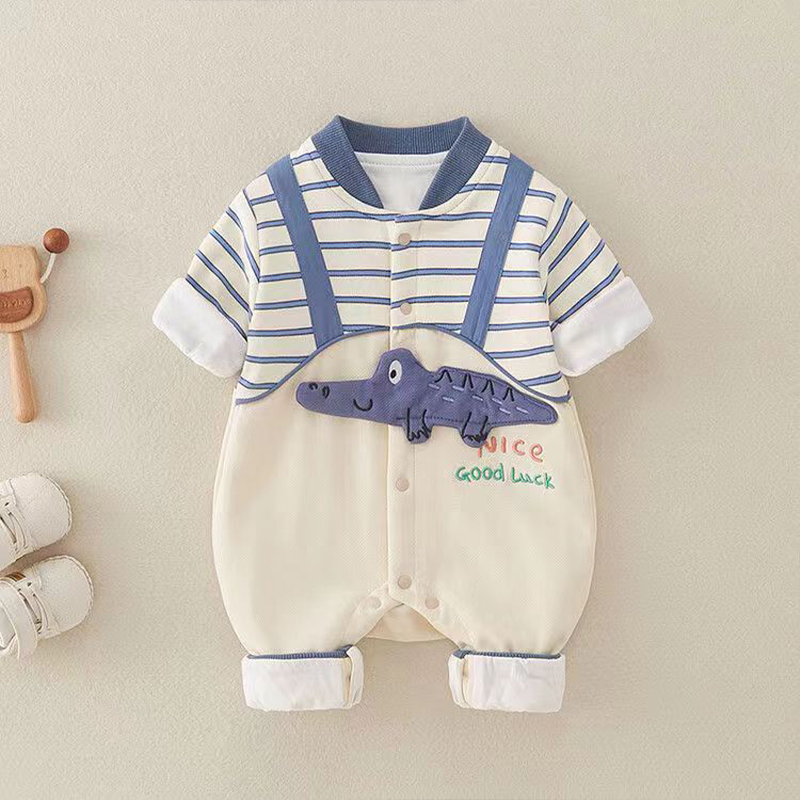 Baby 3D Crocodile Stripe Jumpsuit