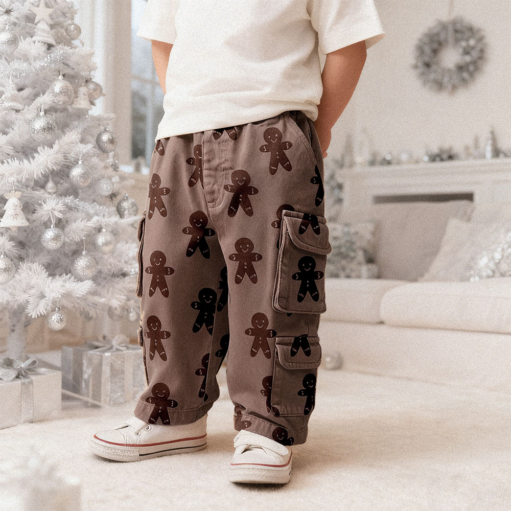 Baby & Kids Gingerbread Multiple Pockets Pants