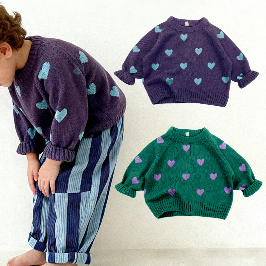 Baby & Kids Heart Knitted Sweater