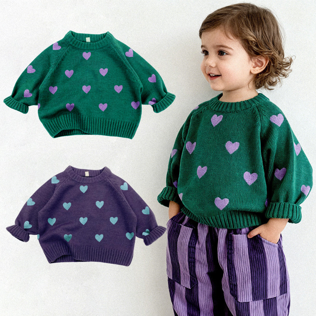 baby & Kids Heart Knitted Sweater