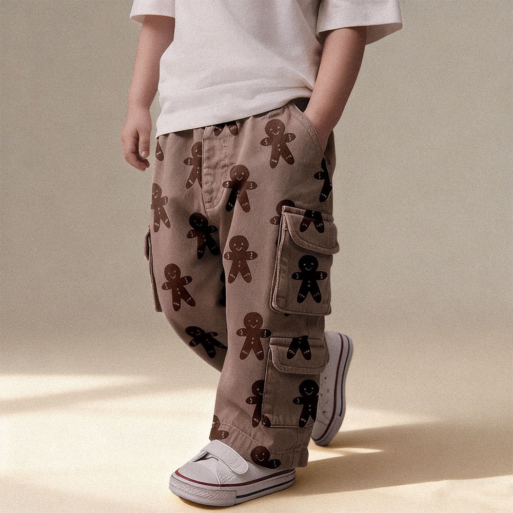 Baby & Kids Gingerbread Multiple Pockets Pants