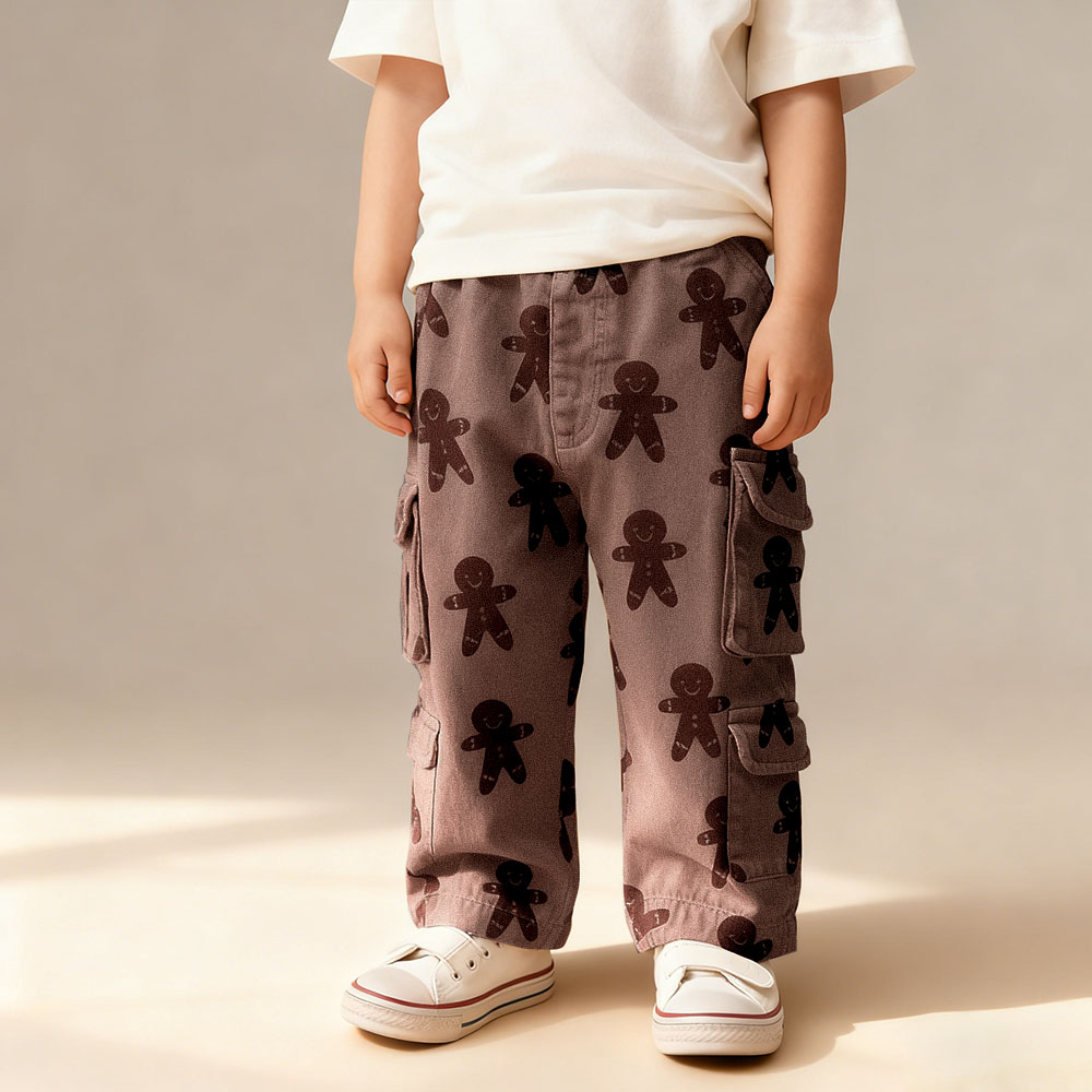 Baby & Kids Gingerbread Multiple Pockets Pants