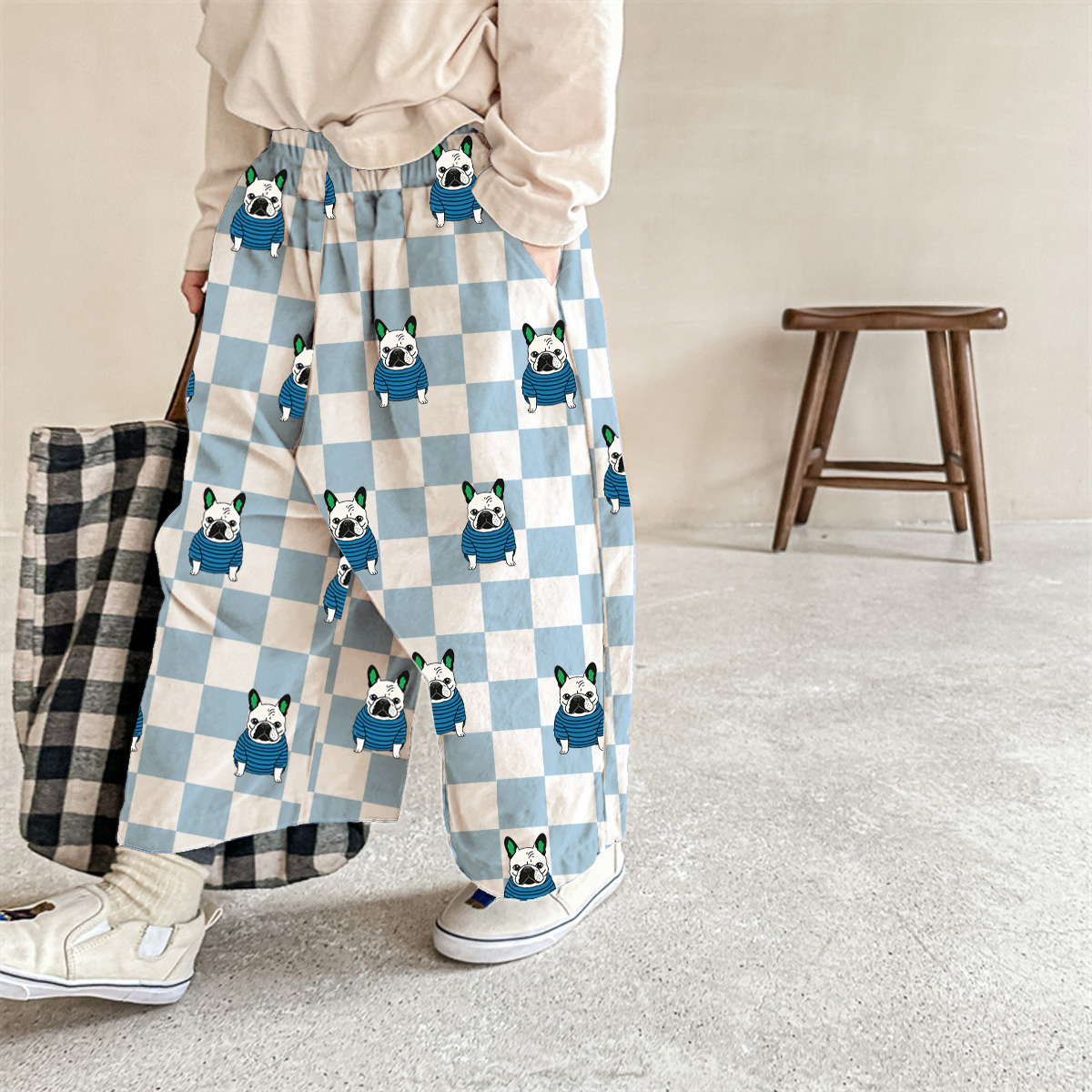 Baby & Kids Dogs Checkerboard  Pants