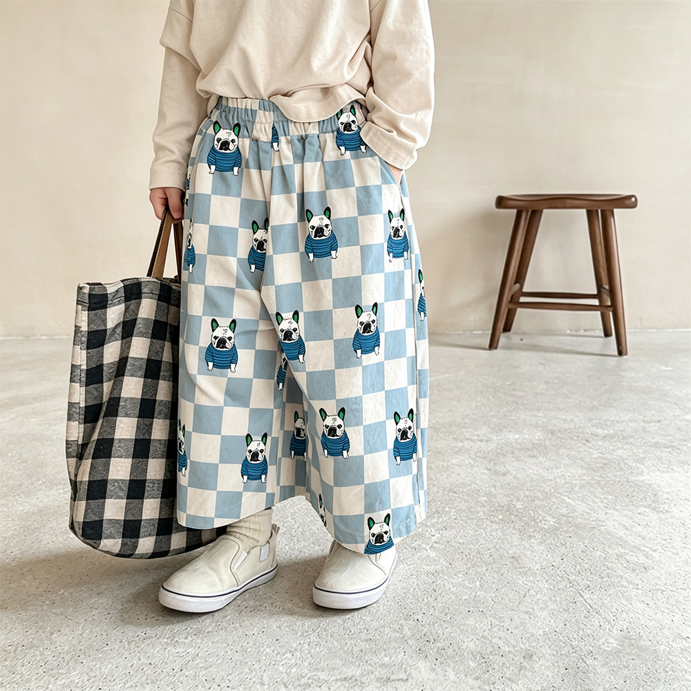 Baby & Kids Dogs Checkerboard  Pants