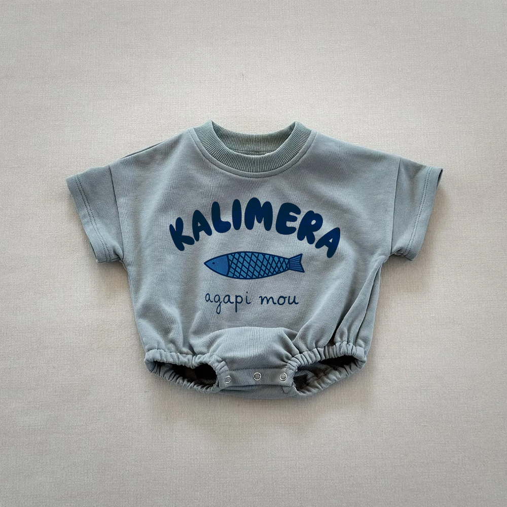 [Copy]Baby Solid Color Comfort Loose Bodysuit