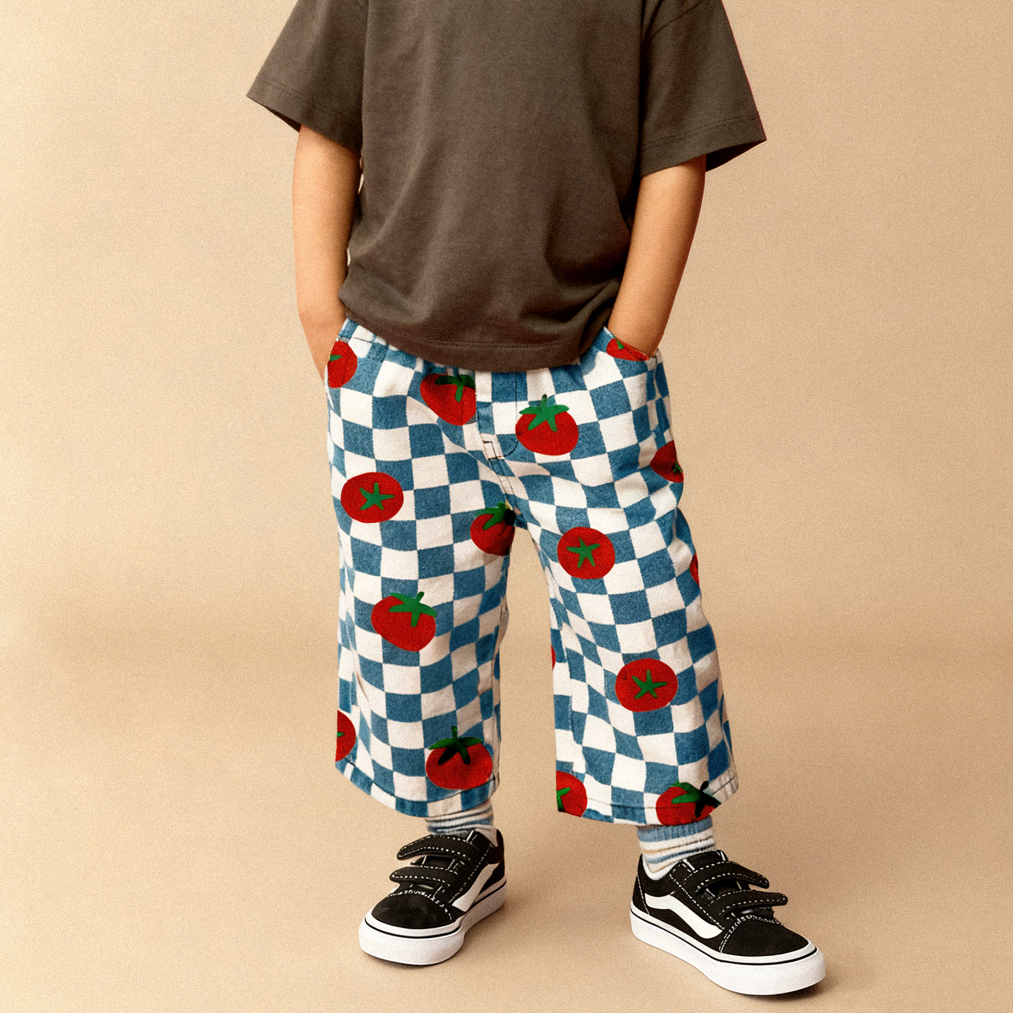 Baby & Kids Tomatoes Plaid Pattern Pants