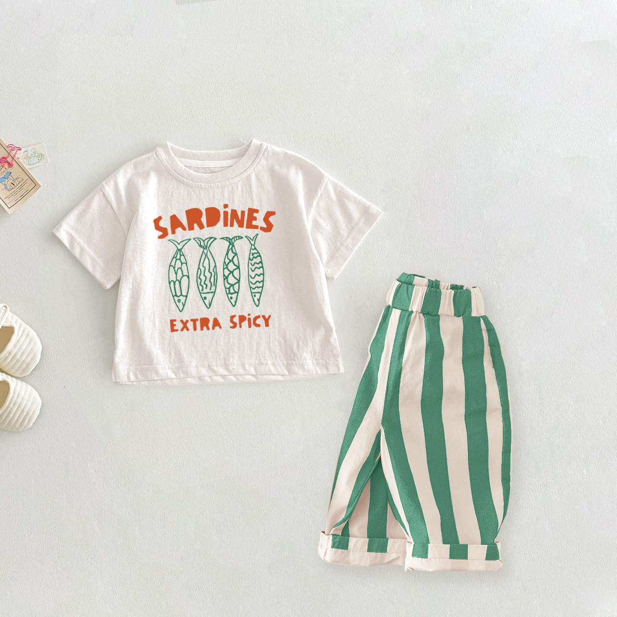 GROCERY LIST 2 Piece Baby Juice Cuke Tomatoes Sweatshirt Sets