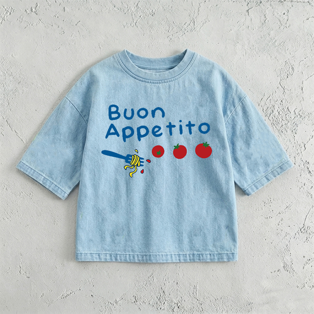 BOUN APPTITO Baby & Kids PASTA Washed T-Shirt (6M-12Y)