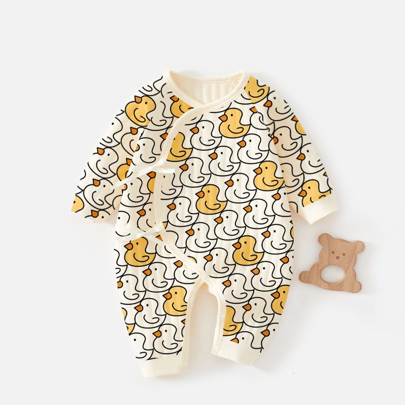 Baby Newborn Cute Duck Kimono Romper