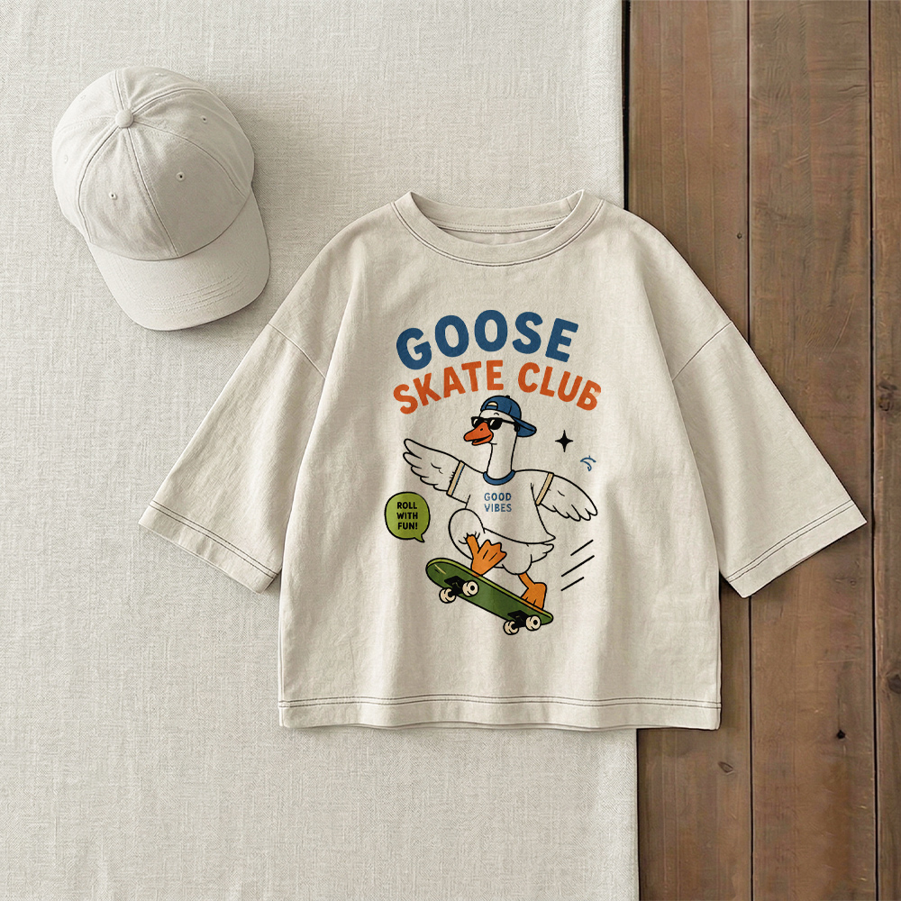 GOOSE SKATE CLUB Baby & Kids T-Shirt (6M-12Y)