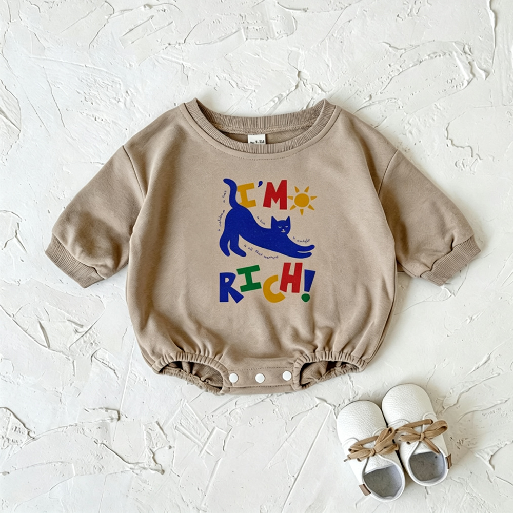 Baby Cat Slogan Bodysuit