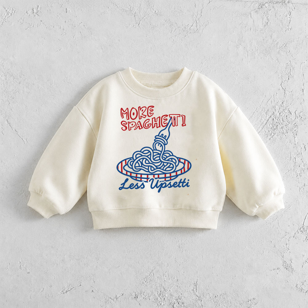 MORE SPAGHETTI Baby & Toddler Pasta Sweatshirt