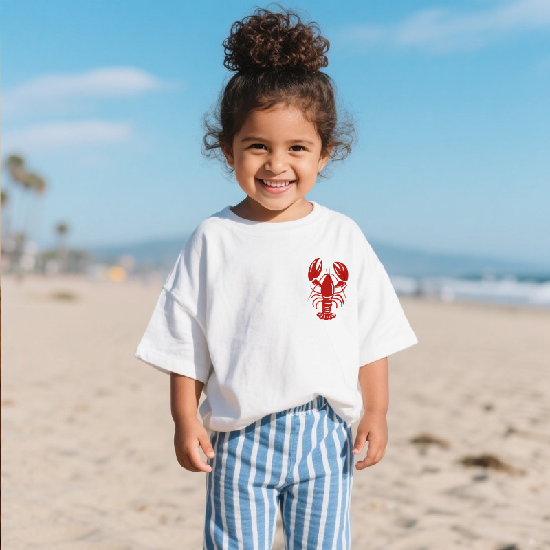 Baby Toddler Lobster White T-Shirt