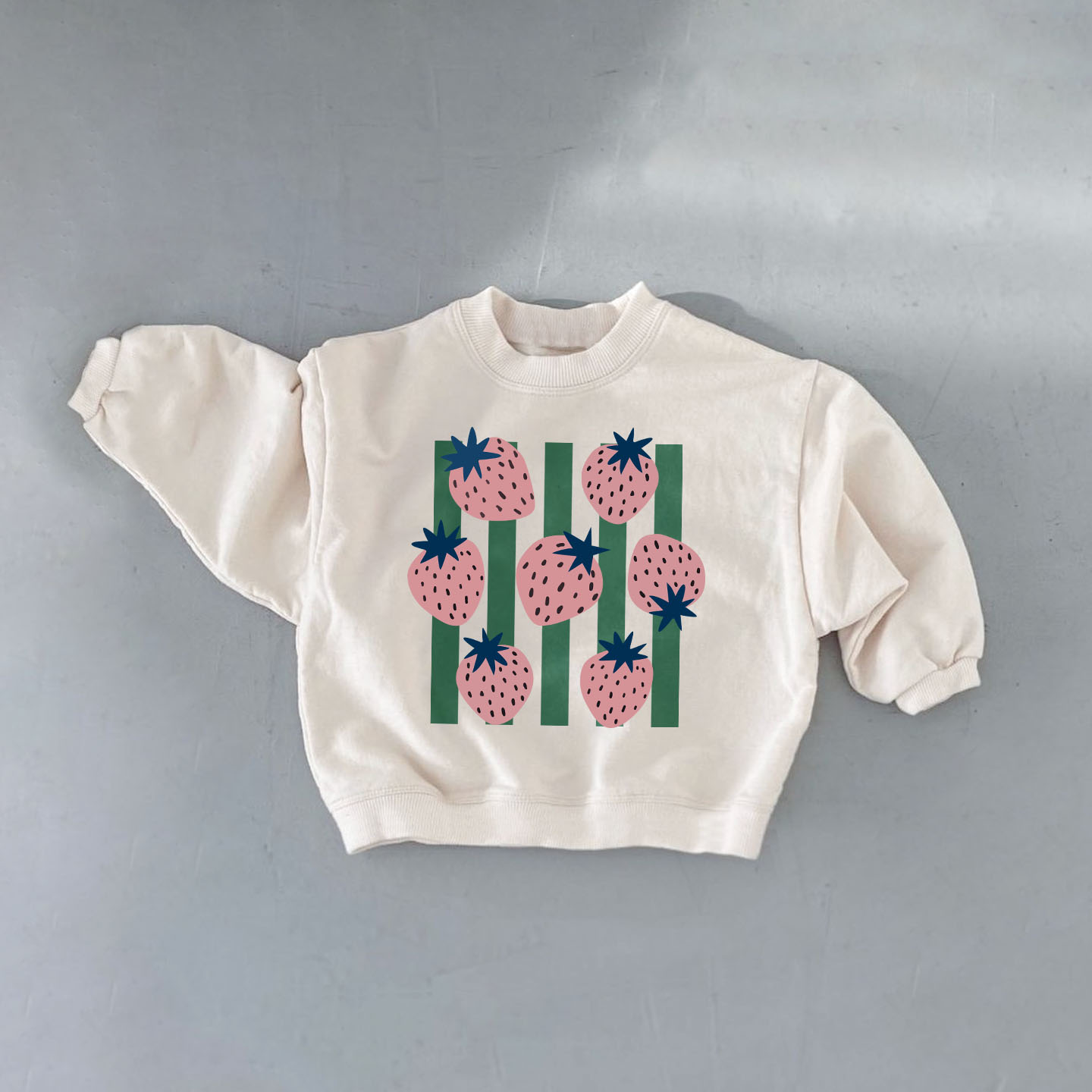 Baby & Kids Strawberry Stripe Sweatshirt
