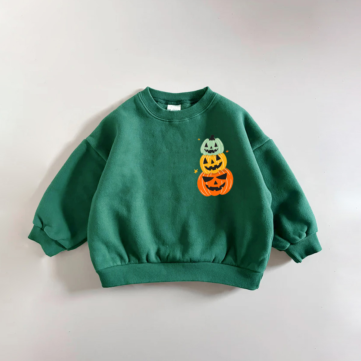 Baby Toddler Pumpkin Green Sweatshirt