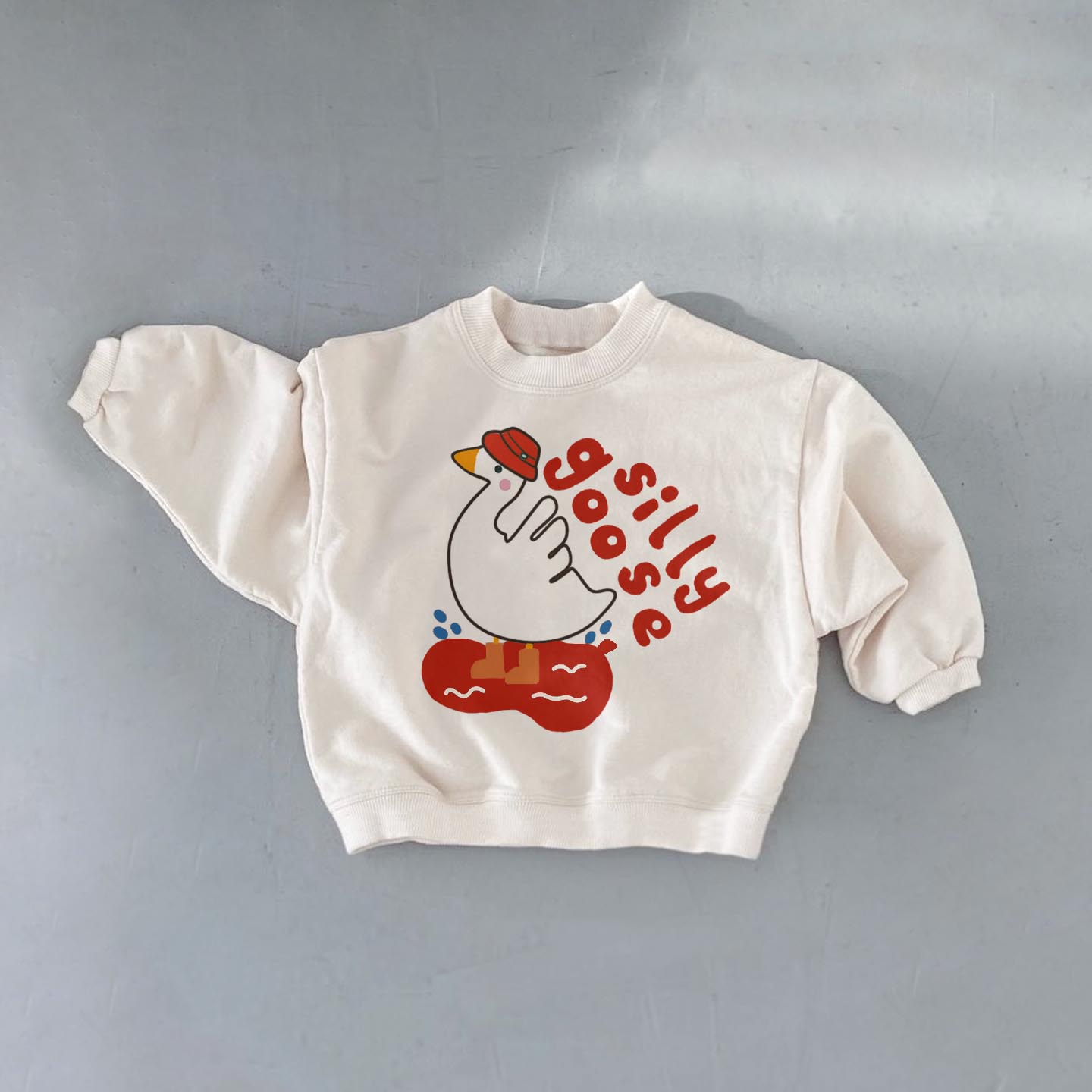 SILLY GOOSE Baby Toddler Slogan Sweatshirt