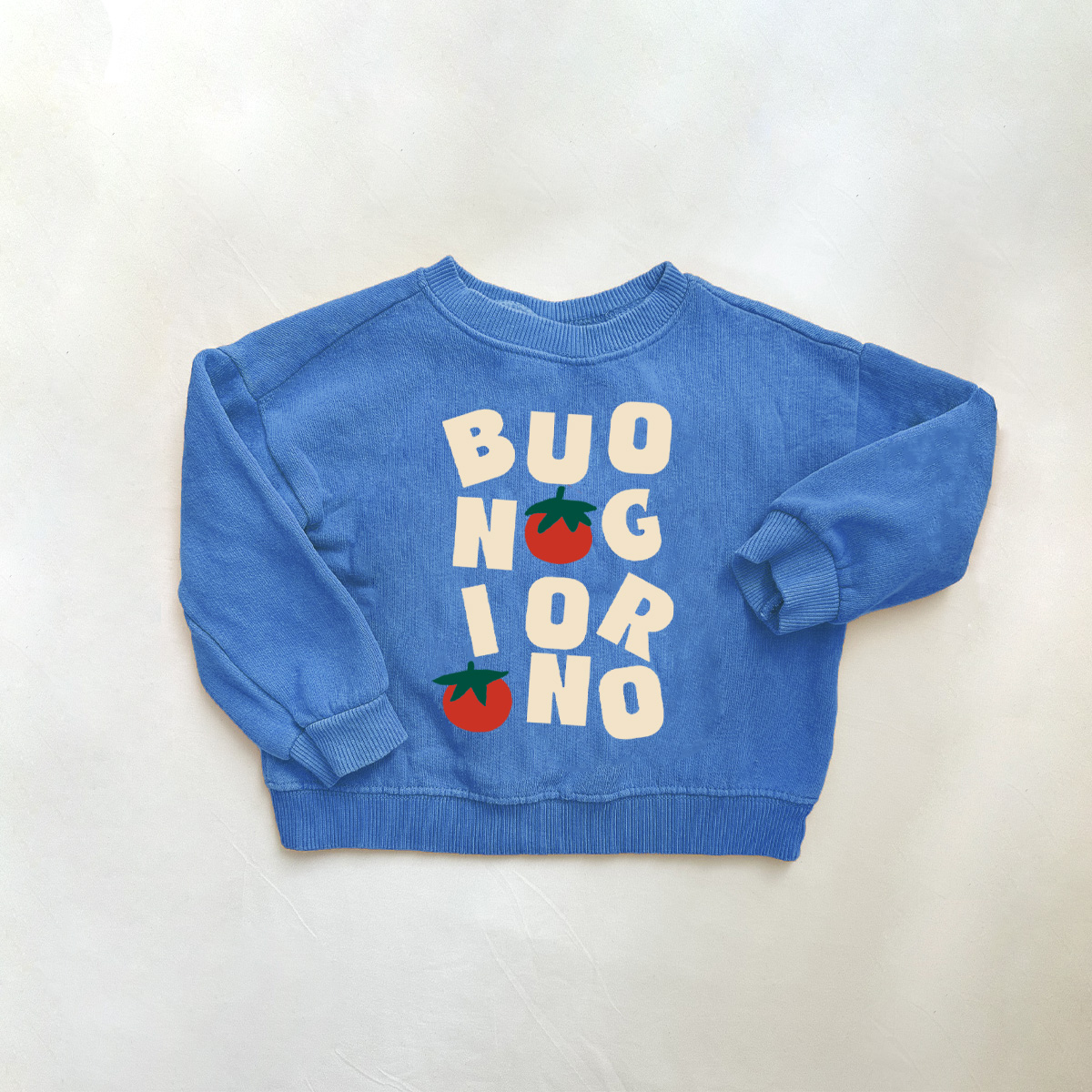 Baby Toddler Blue Dairy Cow Sweatshirt