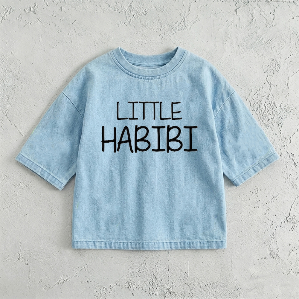 LITTLE HABIBI Baby & Kids Washed T-Shirt (6M-12Y)
