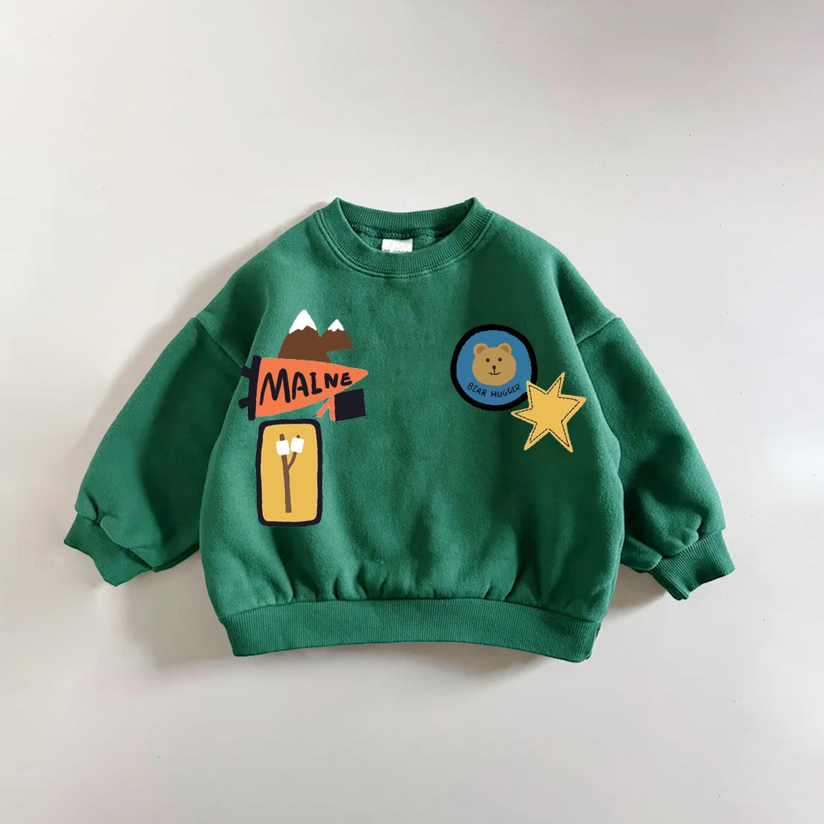 CIAO TUTTI Baby Toddler Tomato Green Sweatshirt