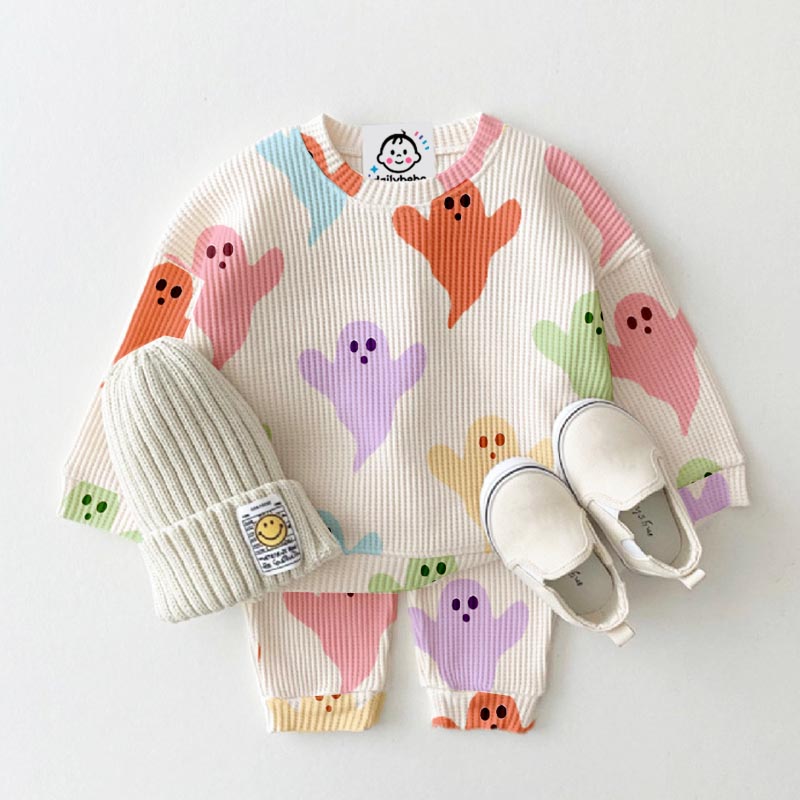 Baby Toddler Colorful Ghost 2-Piece Set