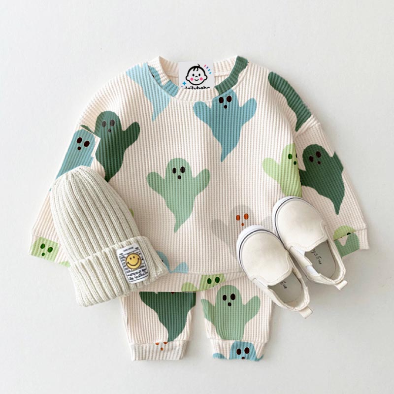 Baby Toddler Colorful Ghost 2-Piece Set
