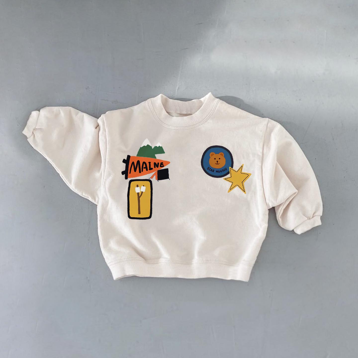  MAINE Baby Toddler Camper Sweatshirt