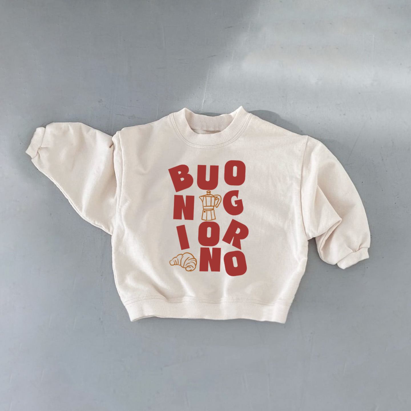 BUONGIORNO Baby Toddler White Sweatshirt