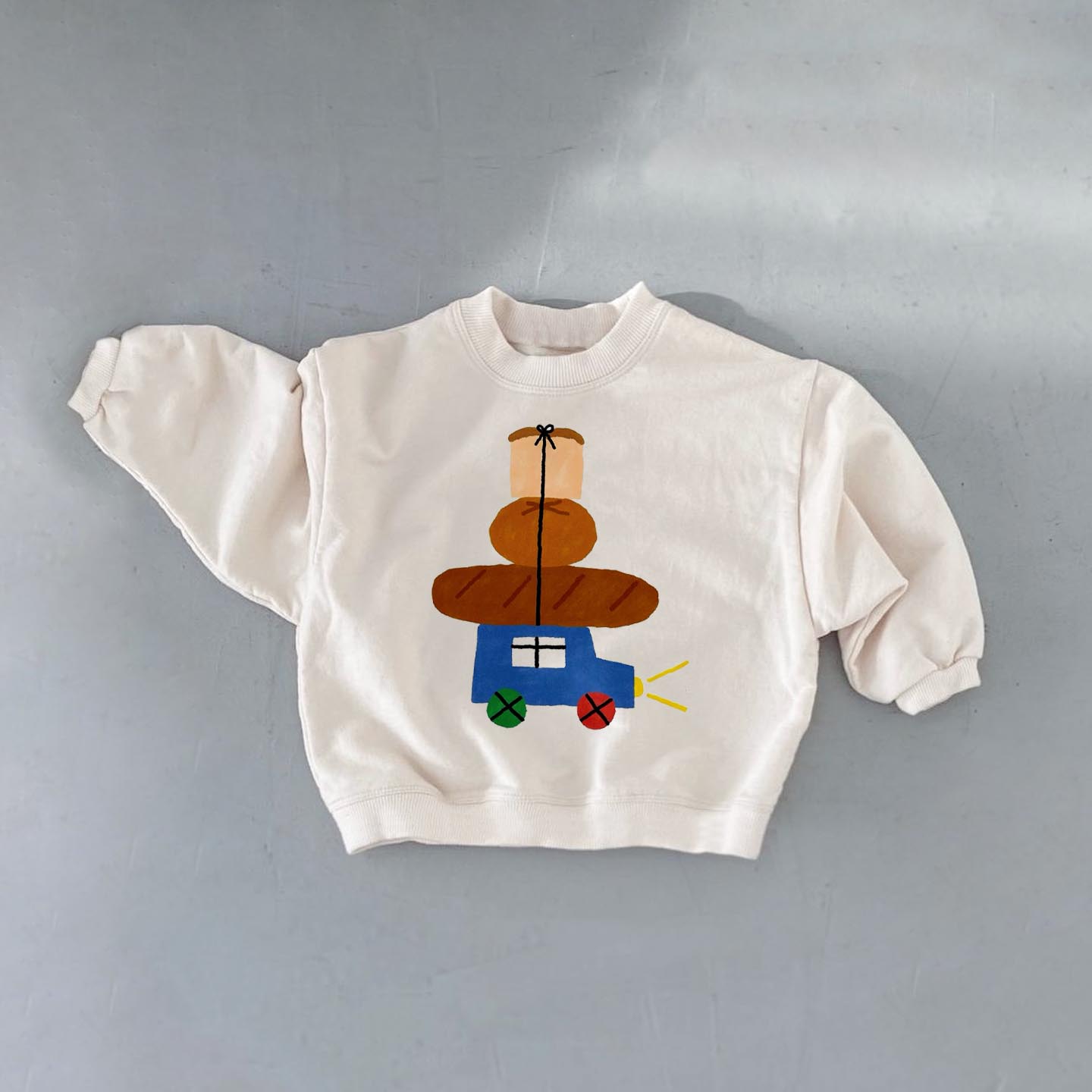 Baby Toddler Bread Car Sweatshirt