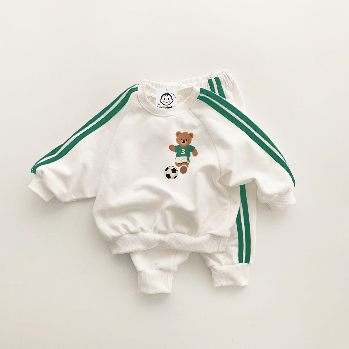 Baby Bear Soccer Sweatshirt Sets