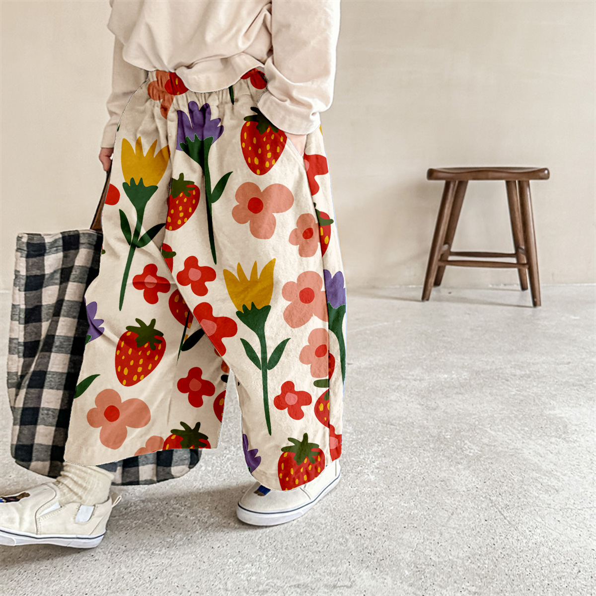 Kid Baby Flowers Casual Pants