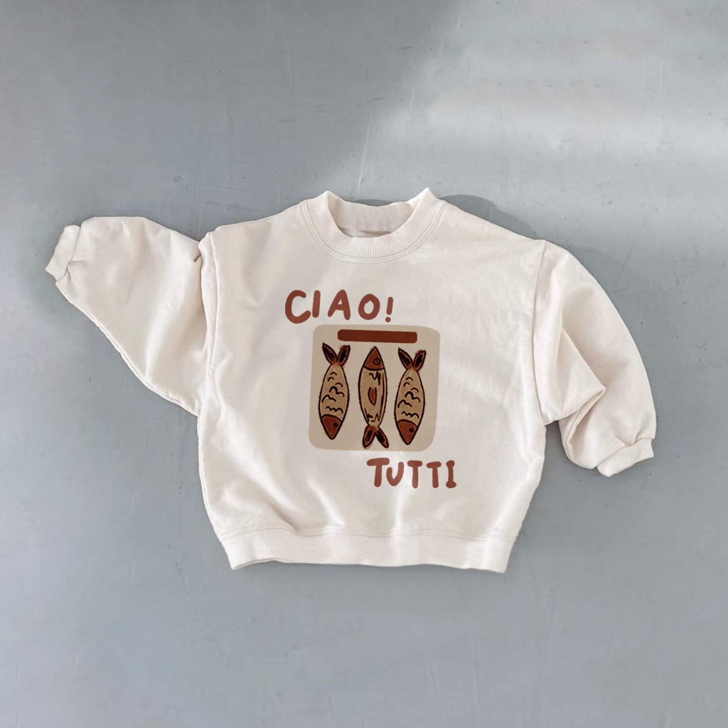 CIAO! TUTTI Baby Toddler Sardine Sweatshirt