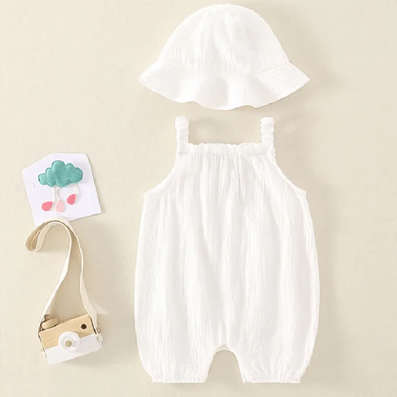 Baby Bear Romper and Hat Set