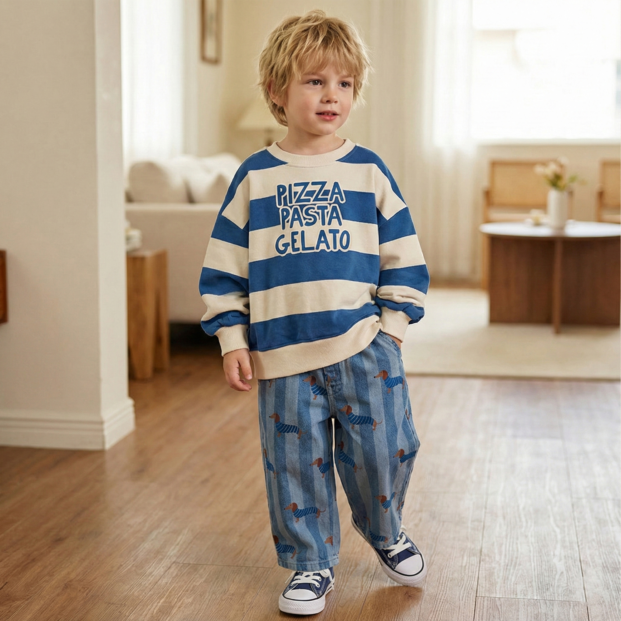 Baby & Kids Dachshund Stripe Pants