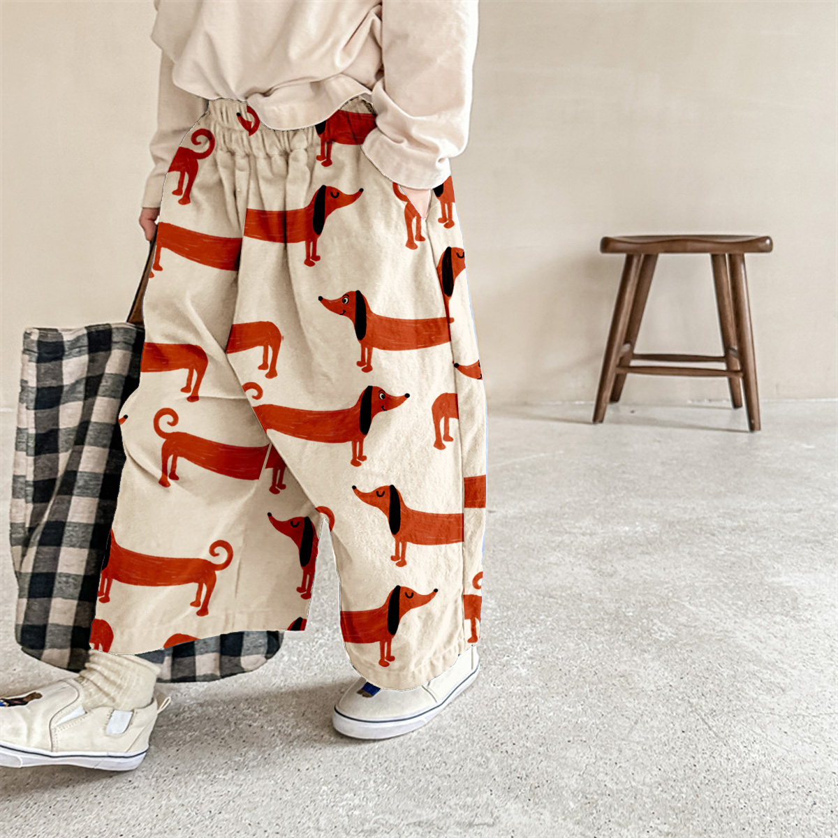 Kid Baby Dachshund Casual Pants