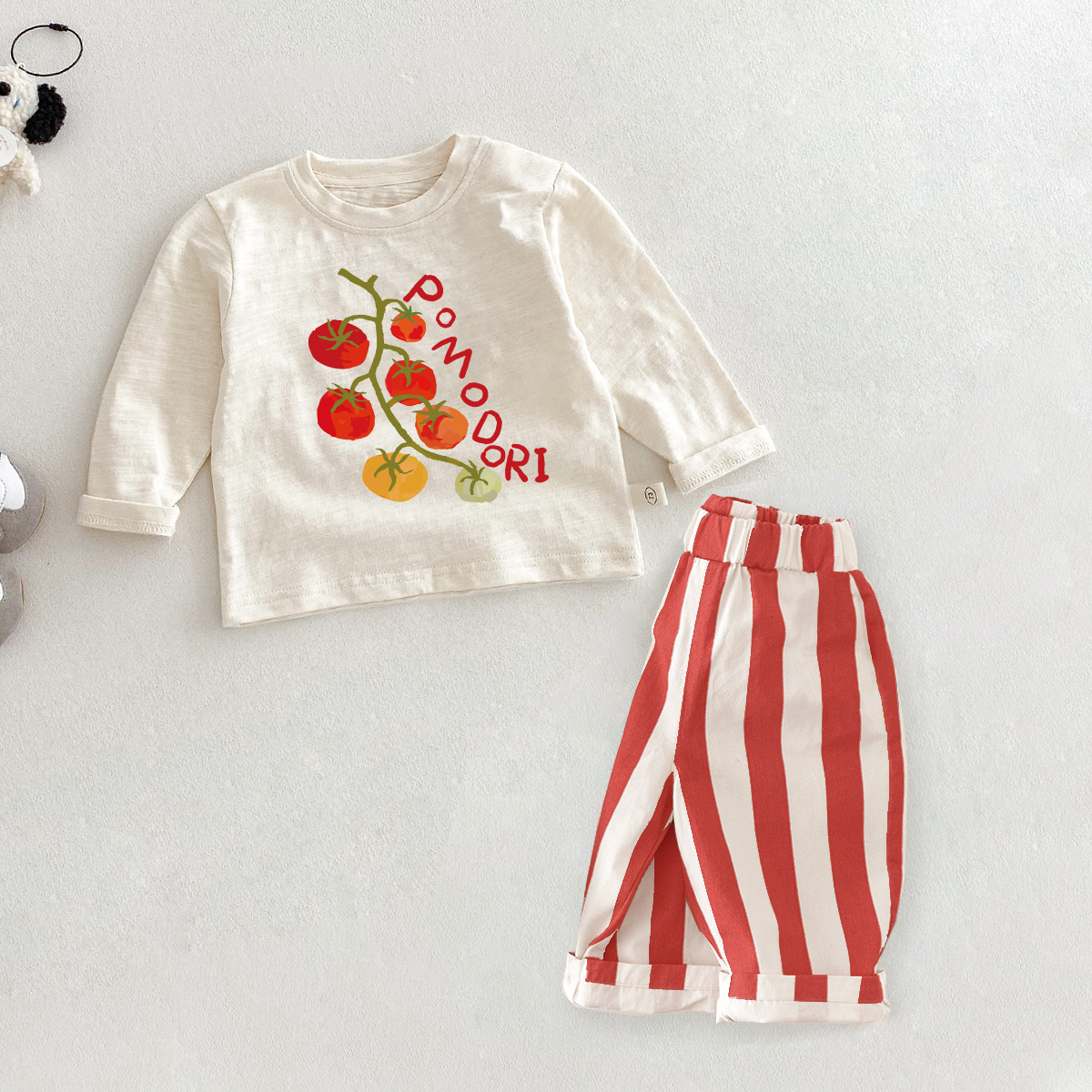 POMODORO Baby 2-Piece Tomato Casual Pants Set