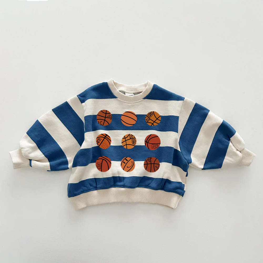 Baby & Kids Basketball Stripe Sweatshirt