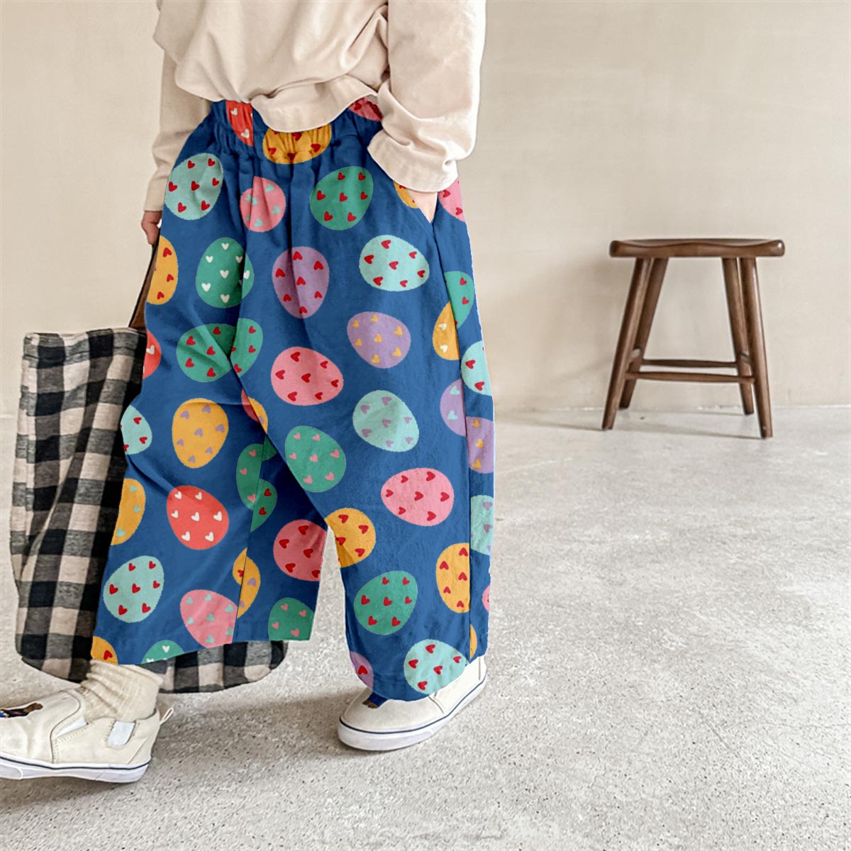 Baby & Kids Easter Eggs Pattern Pants