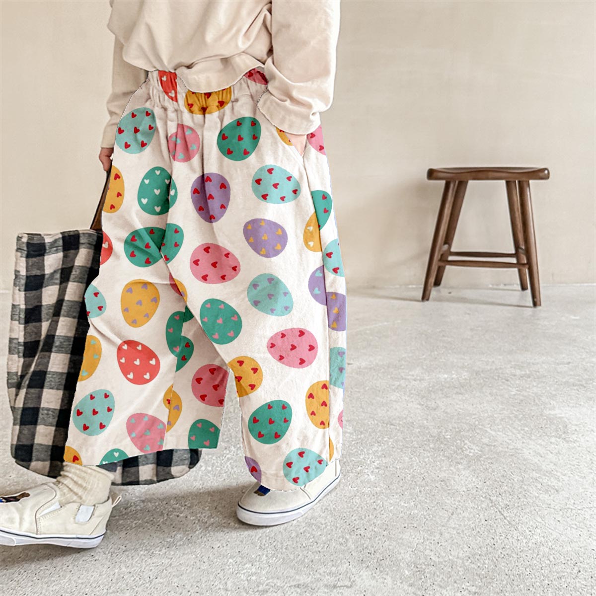 Baby & Kids Easter Eggs Pattern Pants
