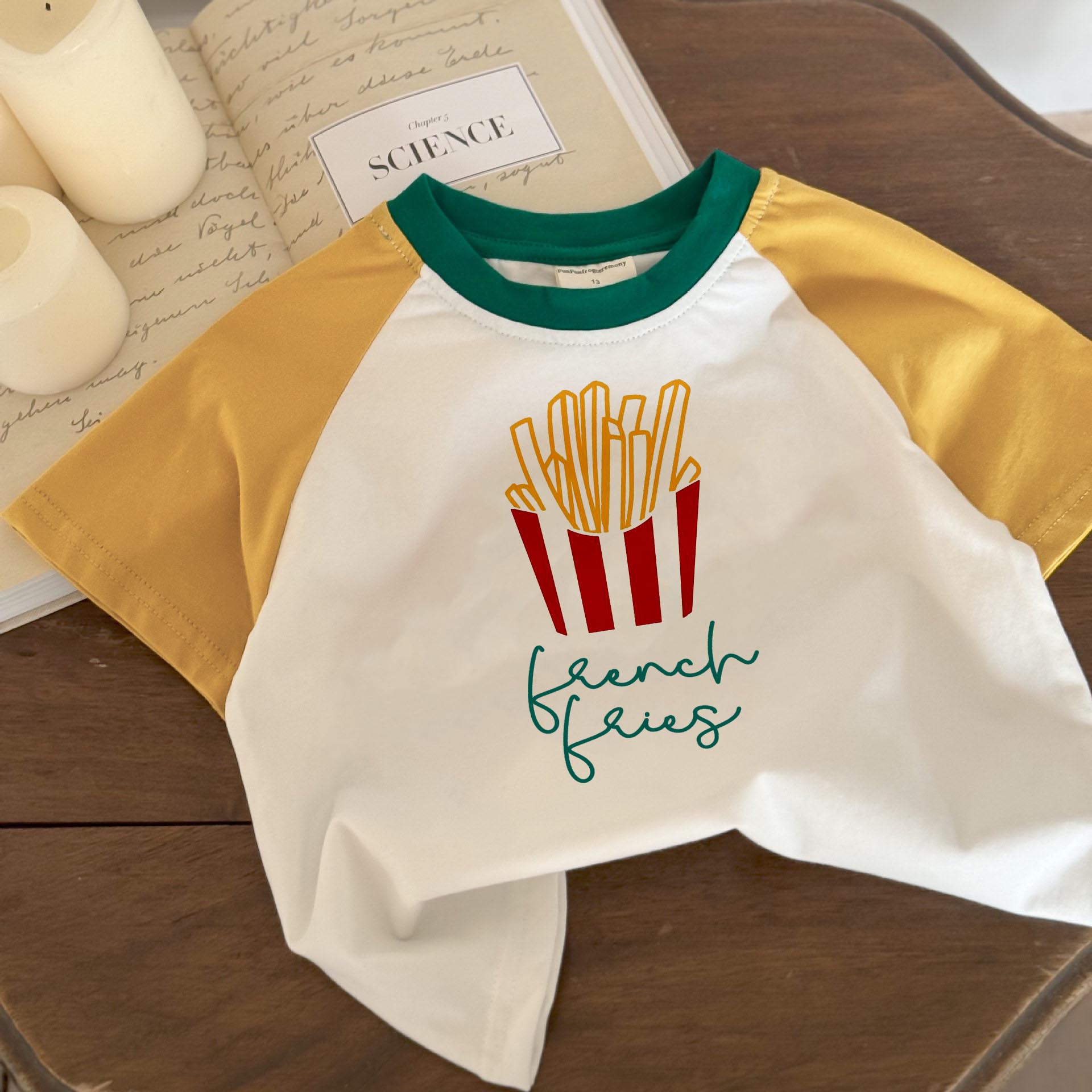 FRENCH FRIES Baby & Kids Contrasting Colors T-Shirt