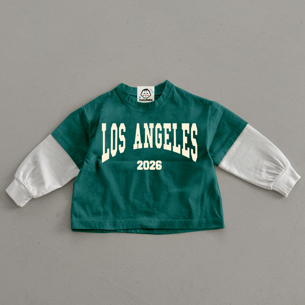 LOS ANGELES 2026 Kids Color-blocked Tee