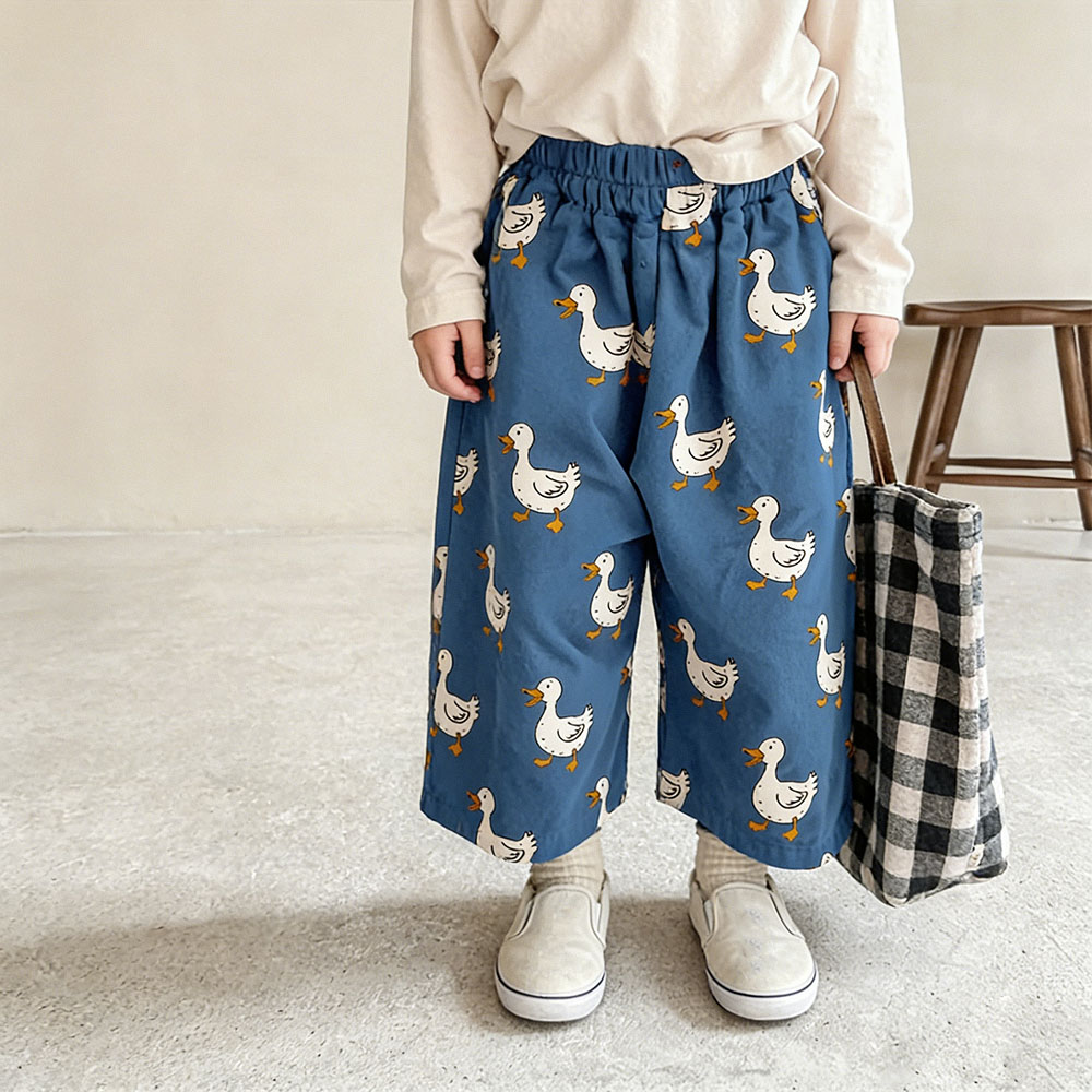 Baby & Kids Goose Pattern Pants