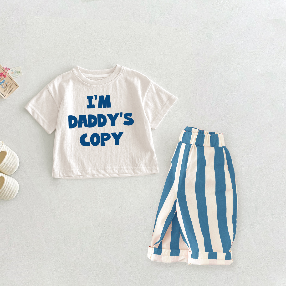 I’M DADDY'S COPY Baby & Kids Slogan 2 Piece Sets