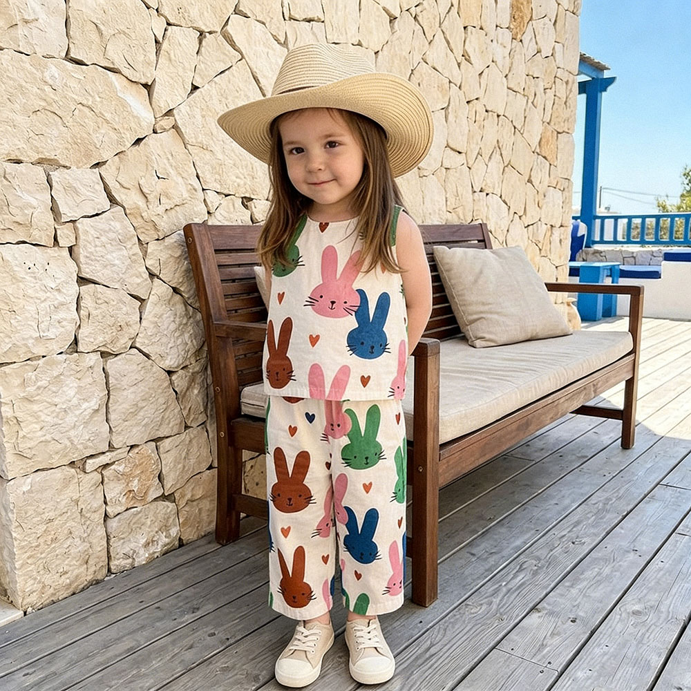 Baby Toddler Colorful Rabbit 2 Piece