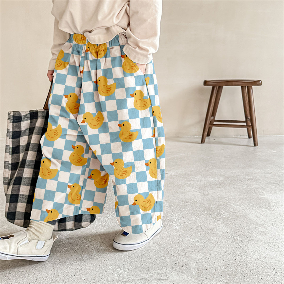 Baby & Kids Duck Plaid Pattern Pants