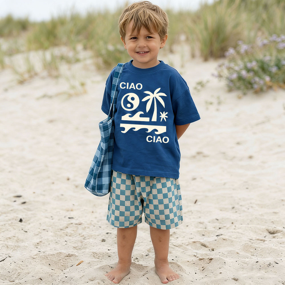 CIAO Baby & Kids Seaside Pattern Checkerboard 2 Piece Set