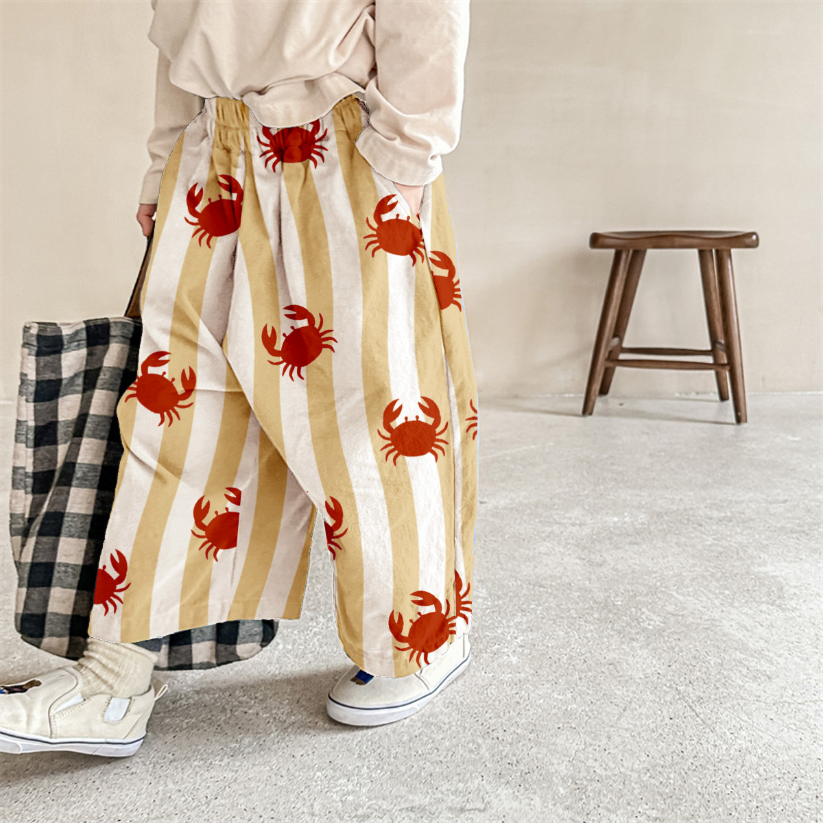 Baby & Kids Crab Stripe Pattern Pants