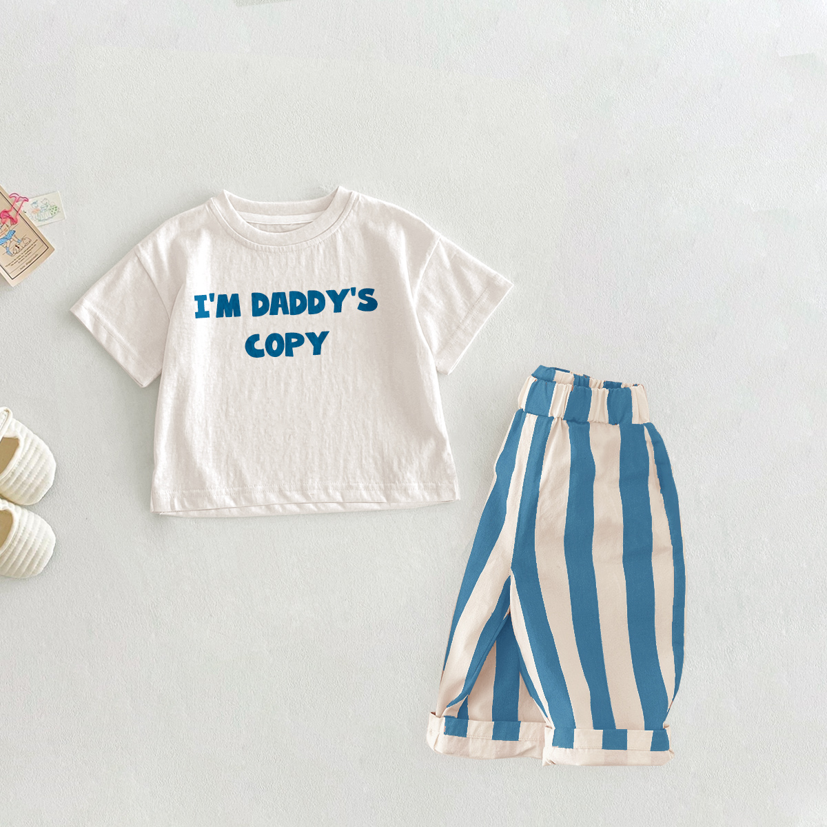 I'M DADDY'S COPY Baby Toddler Slogan 2 Piece Sets