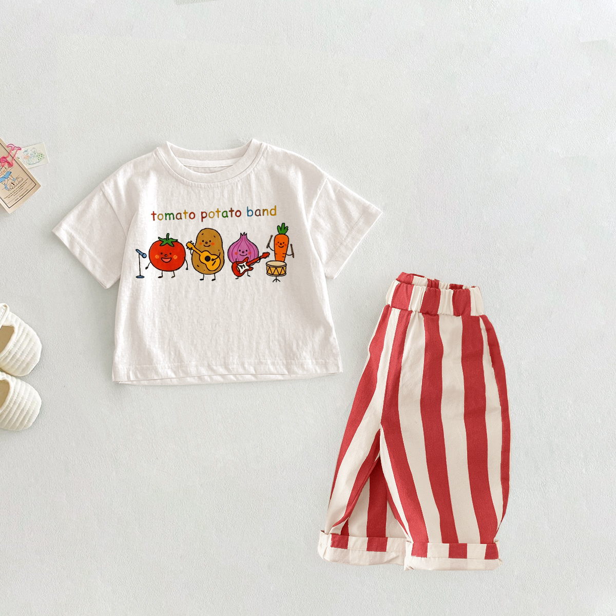 TOMATO POTATO BAND Baby Toddler 2 Piece Sets